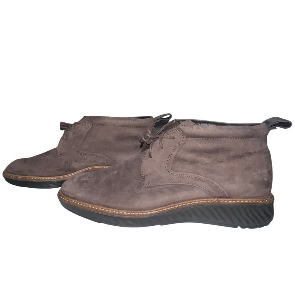ECCO‎ ST.1 Hybrid Phorene Chukka Boots Mens 8 EU 42 Brown Nubuck Waterproof